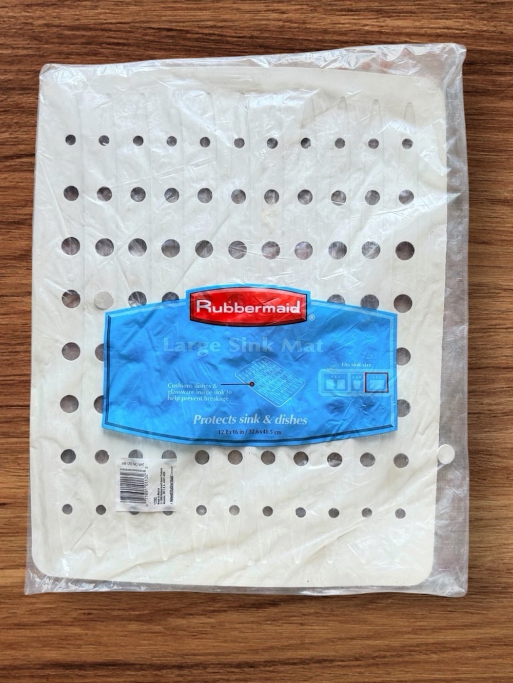 Vintage 2000 Rubbermaid Large Sink Mat White #1292 Size: 12.8” x 16”